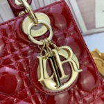Lady Collection Cherry red lacquered leather handbag - 图片 4