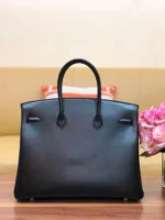 Birkin box black with gold buckle - 图片 7