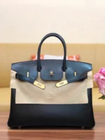 Birkin box black with gold buckle - 图片 8
