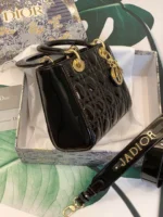 ABCDior Calf Patent Leather Rattan Tote Size: 20 x 16.5 x 8cm - 图片 8