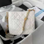 CHANE Underarm Bag Lychee Leather Size: 24.5x21.5x8cm - 图片 8