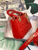 ABCDior Calf Patent Leather Rattan Tote Size: 20 x 16.5 x 8cm - 图片 8
