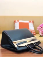 Birkin box black with gold buckle - 图片 9