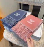 LV Scarf blue&pink - 图片 2