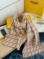 Ivory wool and cashmere scarf - 图片 8