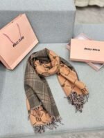Brown double-sided scarf - 图片 5