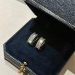 Circular diamond stud earrings - 图片 6