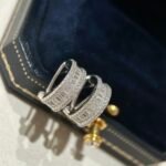 Circular diamond stud earrings - 图片 2