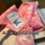 Check Cashmere Scarf pink - 图片 3