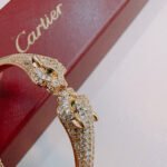 Panthère de Cartier bracelet, articulated, paved - 图片 5