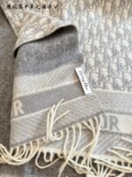 Dior Oblique Scarf grey - 图片 4