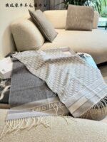 Dior Oblique Scarf grey - 图片 6
