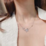 Double Butterfly Silhouette Diamond Pendant - 图片 4