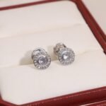 LOVE single hoop earring, paved - 图片 7