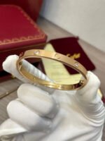 LOVE bracelet, medium model, 4 diamonds - 图片 6