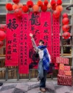 Check Wool Scarf Knight - 图片 4