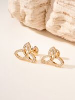 Lily Cluster Diamond Earrings, Large - 图片 6
