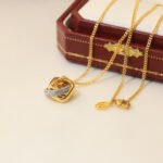 Trinity pendant, cushion-shaped, half-paved - 图片 10