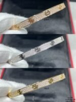 LOVE bracelet, medium model, paved - 图片 6