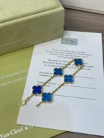 Vintage Alhambra bracelet, 5 motifs Bracelet Necklace Earring Set - 图片 4