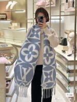 LV Medallion Scarf Light blue - 图片 7