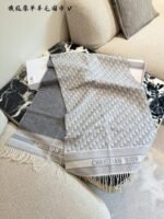 Dior Oblique Scarf grey - 图片 7