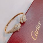 Panthère de Cartier bracelet, articulated, paved - 图片 6