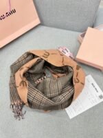 Brown double-sided scarf - 图片 10