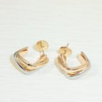 Trinity earrings, cushion-shaped - 图片 10