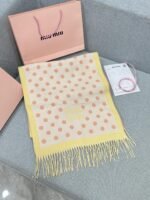 yellow and pink polka dot scarf - 图片 8
