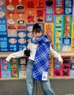 Check Wool Scarf Knight - 图片 18