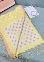 yellow and pink polka dot scarf - 图片 9