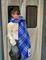 Check Wool Scarf Knight - 图片 20
