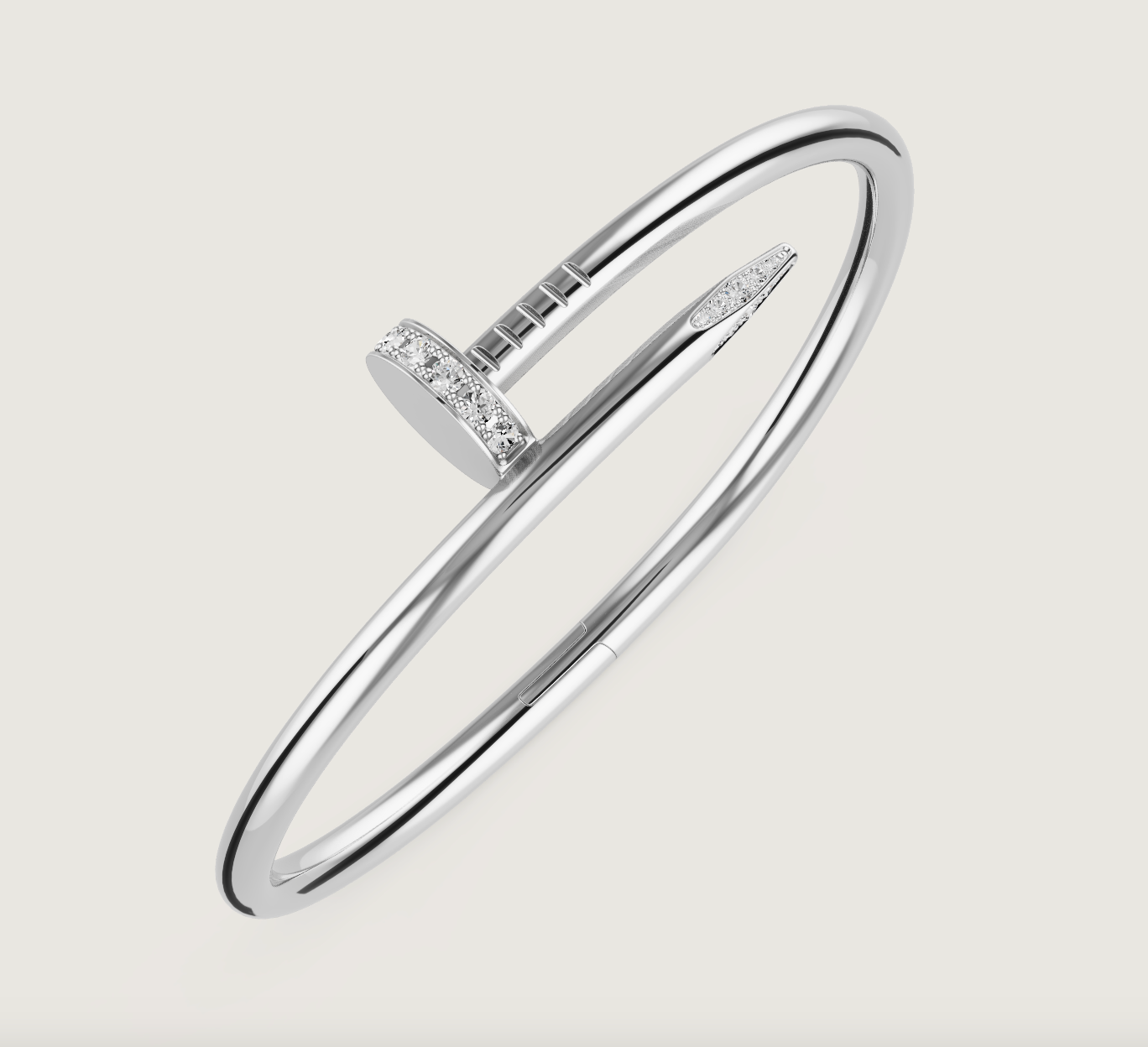 Juste un Clou bracelet, classic model, diamonds