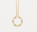 LOVE pendant, 3 diamonds