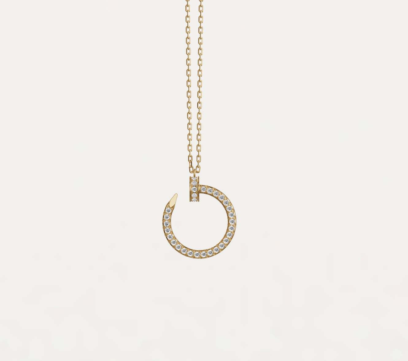 Juste un Clou pendant, diamonds