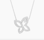 Infinite Lily Cluster Diamond Pendant
