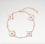 Color Blossom BB Star and Sun Multi-Motif Bracelet, Pink Gold, White Mother-of-Pearl and Diamonds