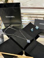 Chanel necklace and earring set