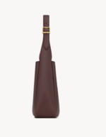 LE 5 À 7 supple small IN GRAINED LEATHER ROUGE LEGION - 图片 2