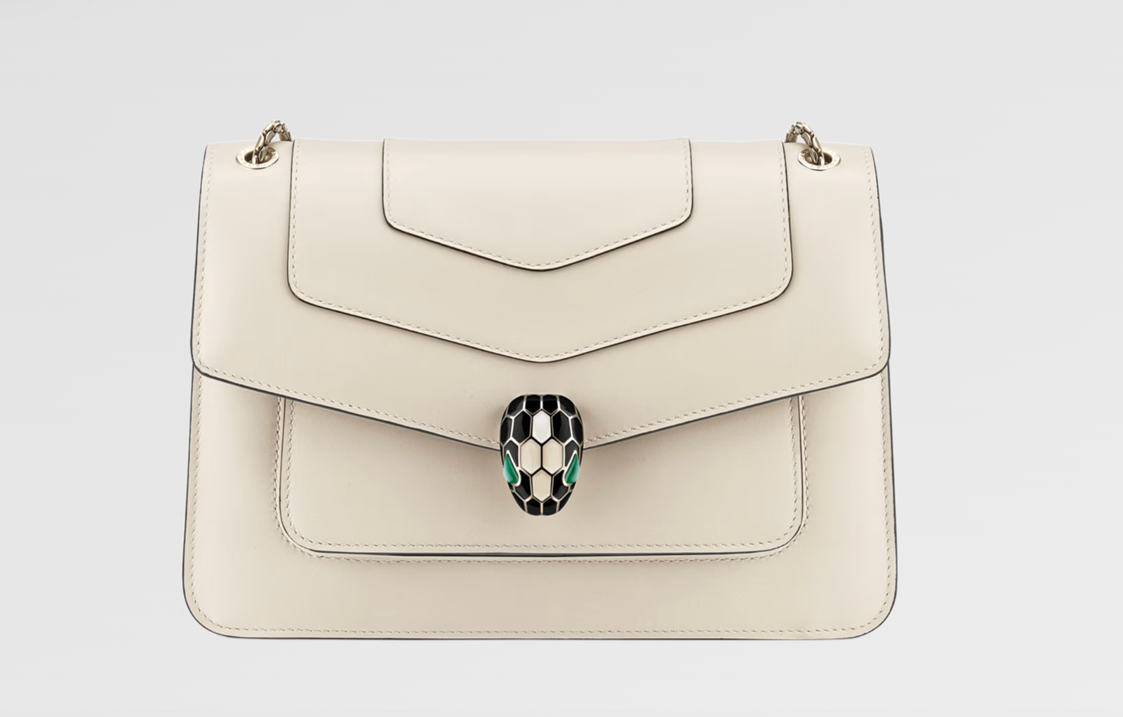 Serpenti Forever Shoulder Bag white