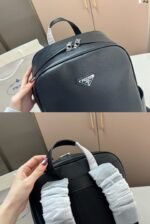 Prada black cross-grain calfskin backpack - 图片 5